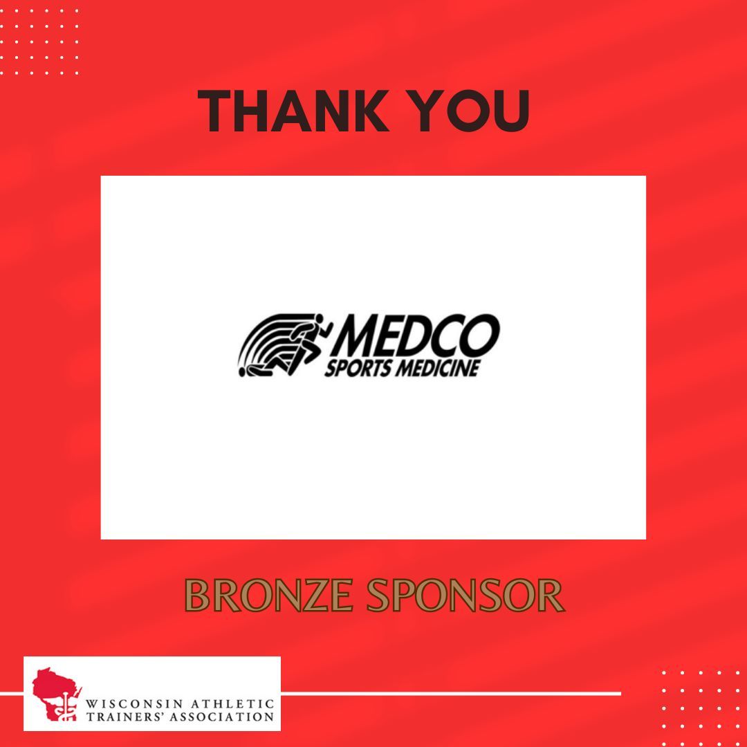 Thank you Medco Sports Medicine for your support of Wisconsin ATs!

Help Support WATA: buff.ly/3vRLJyu 

#WisconsinATs #WATA #WiscoAT #athletictraining #ATSarehealthcare #begreAT #equALLYATs #essentialtohealthcare #ATimpact