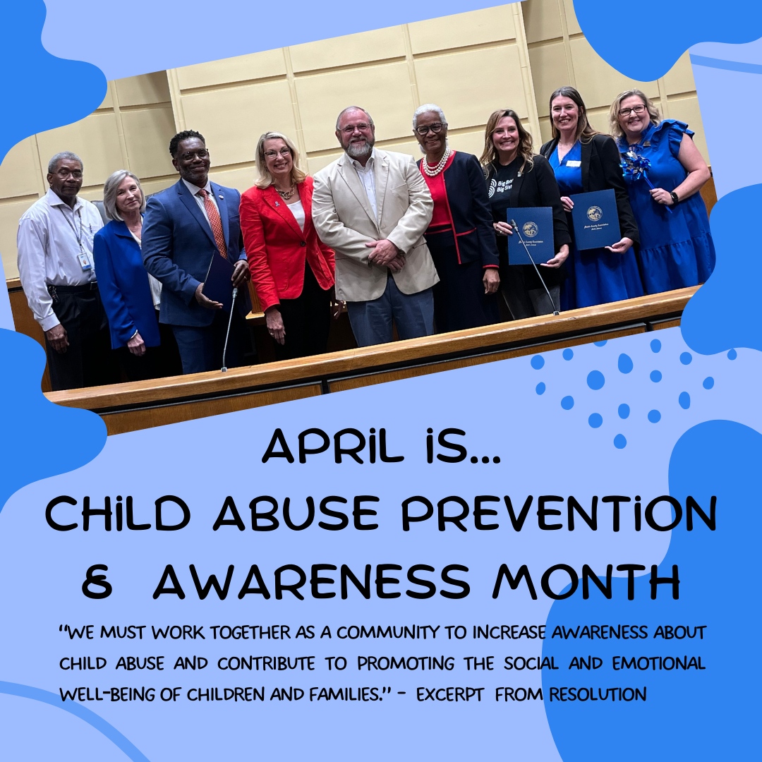 In observance of National Child Abuse Prevention Month, the Mobile County Commission urges citizens to dedicate themselves to the task of improving the quality of life for all children and families. April is National Child Abuse Prevention Month.