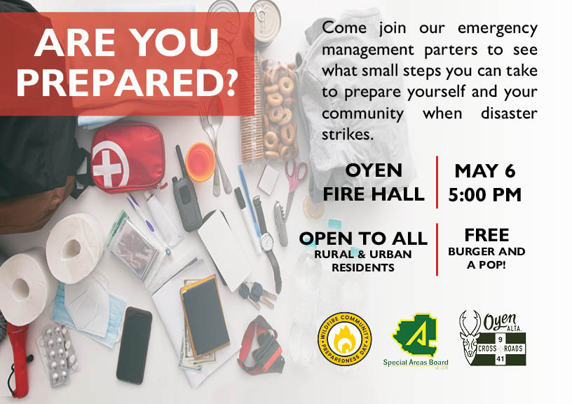 🚁You don't want to miss this! Watch HALO land a helicopter at 6pm! 📍Oyen Fire Hall 📆May 6 🕔5:00 PM 🔧Knowing the risks specific to your area can help you prepare for emergencies. #EPWeek2024 #BePrepared #BePreparedNotScared #ReadyForAnything @Haloairrescue