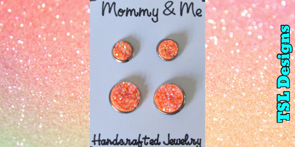 Coral Druzy Mommy & Me Matching Stud Earrings⠀
buff.ly/3naZEbQ⠀
#earrings #mommyandme #mommyandmejewelry #mommyandmefashion #handmade #jewelry #handcrafted #shopsmall #etsy #etsyshop #etsyseller #etsystore #etsyjewelry