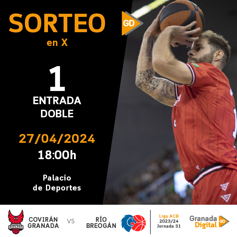 🏀#SorteoGD | ¿Quieres asistir al partido entre el
@FundacionCBG y <a href="/CBBreogan/">Río Breogán</a>?

Sorteamos una entrada doble ⬇

🔁Dale RT a la publicación
🤝Menciona con quién irías 
📱Sigue a GranadaDigital

Los ganadores se conocerán el viernes 26 de abril. ¡Suerte!🍀