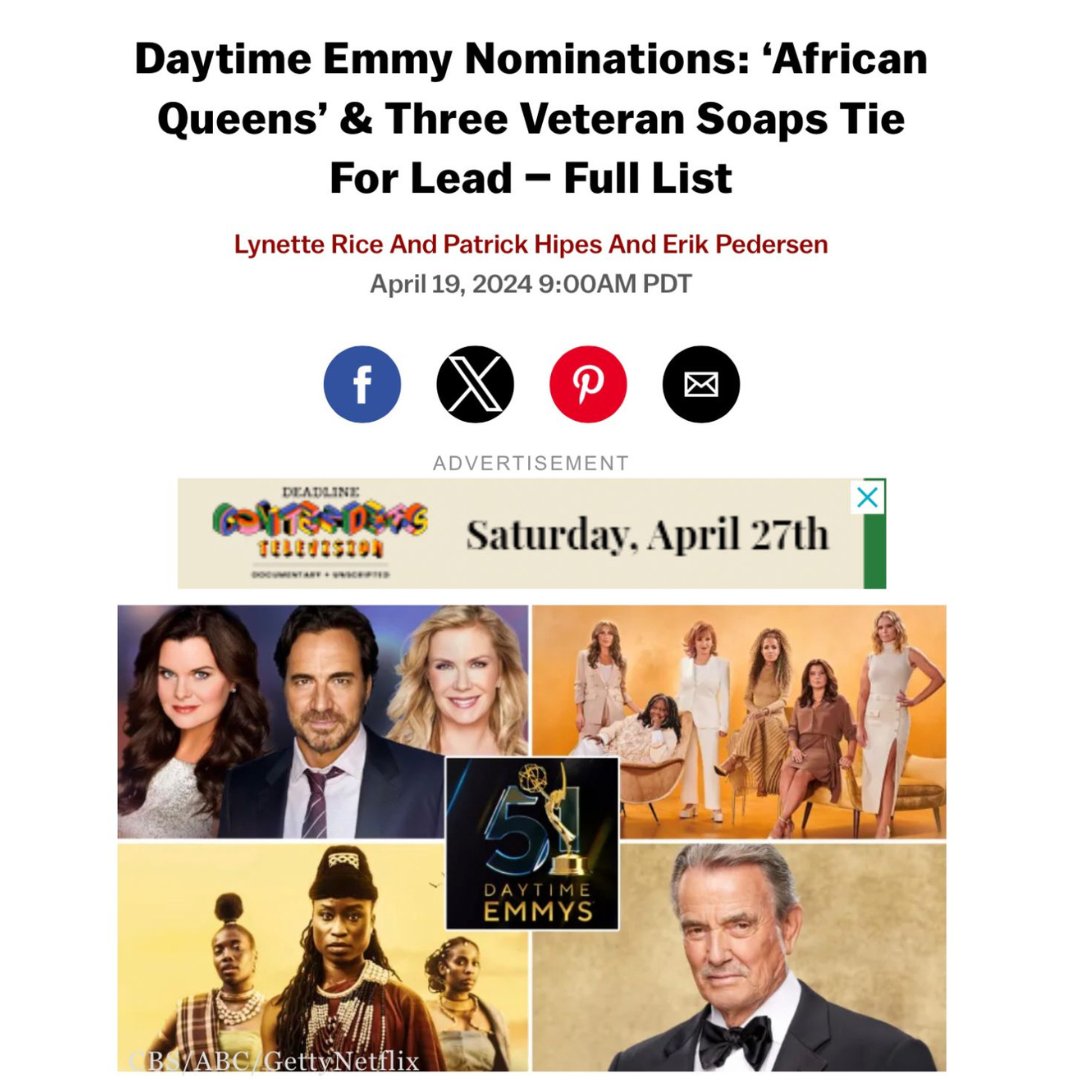 We are beyond excited for ISA Development Slate writer and previous Fast Track Fellow, Peres Owino, on her Emmy nomination for Netflix’s “African Queens: Njinga!”🤩🎉 Check out the announcement on Deadline: deadline.com/2024/04/2024-d…