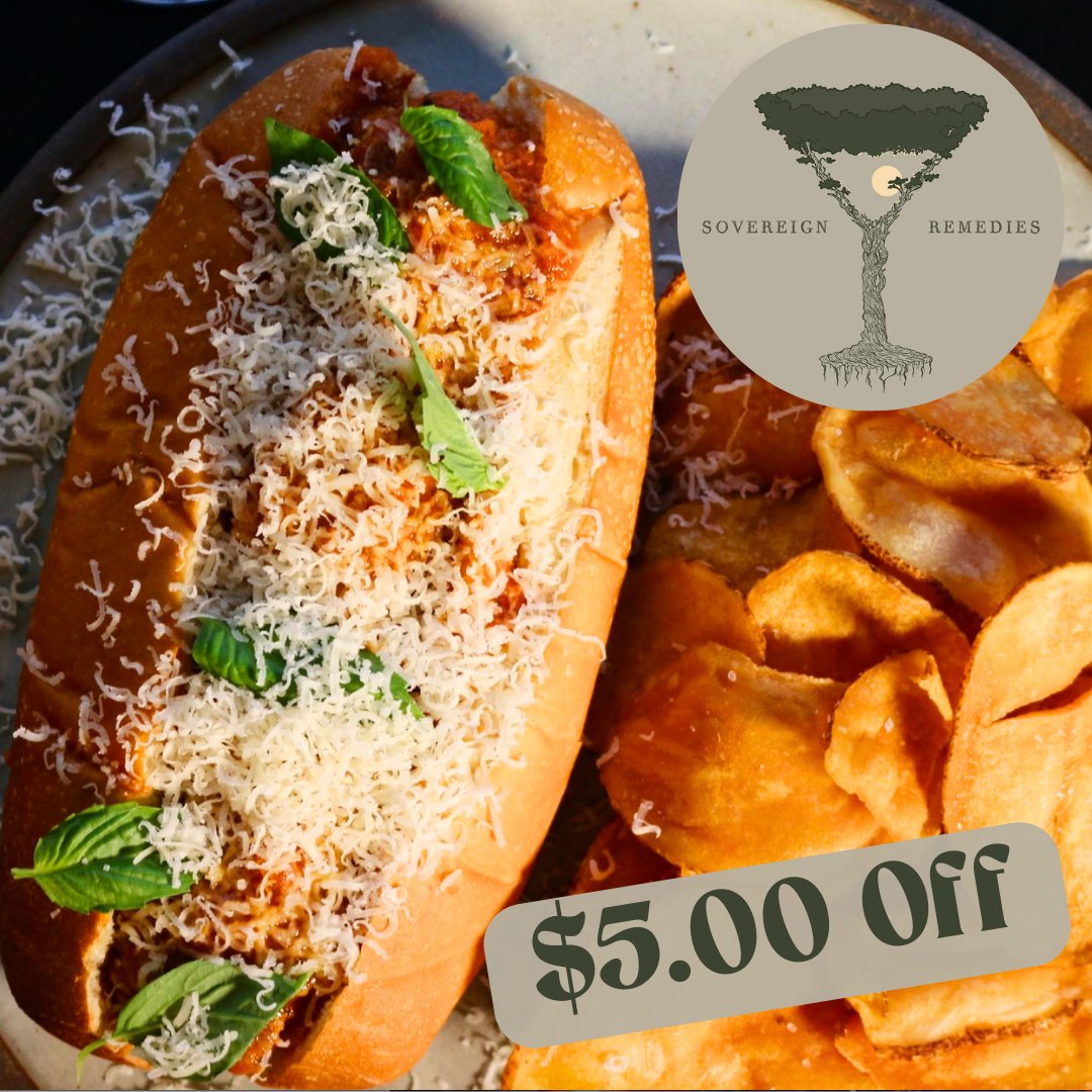 We're thrilled to share <a href="/remediesavl/">Sovereign Remedies</a> is our newest partner! Available for delivery on Mondays, you can explore their menu featuring everything from Meatball Subs to classic Cannolis, &amp; an extensive selection of beers and wines. Get $5 off with the code "SOVEREIGN" thru 4/29.