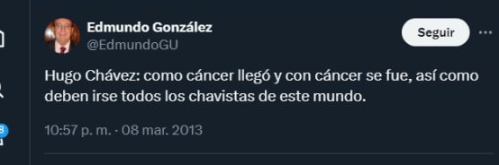 La Plataforma Unitaria de Oposición eligió como candidato a Edmundo González,desconocido en la política venezolana.Hasta el momento no ha dado una sola declaración. No se sabe si está en Venezuela o Miami.Lo q ha trascendido d él son declaraciones contra gays,mujeres y chavistas