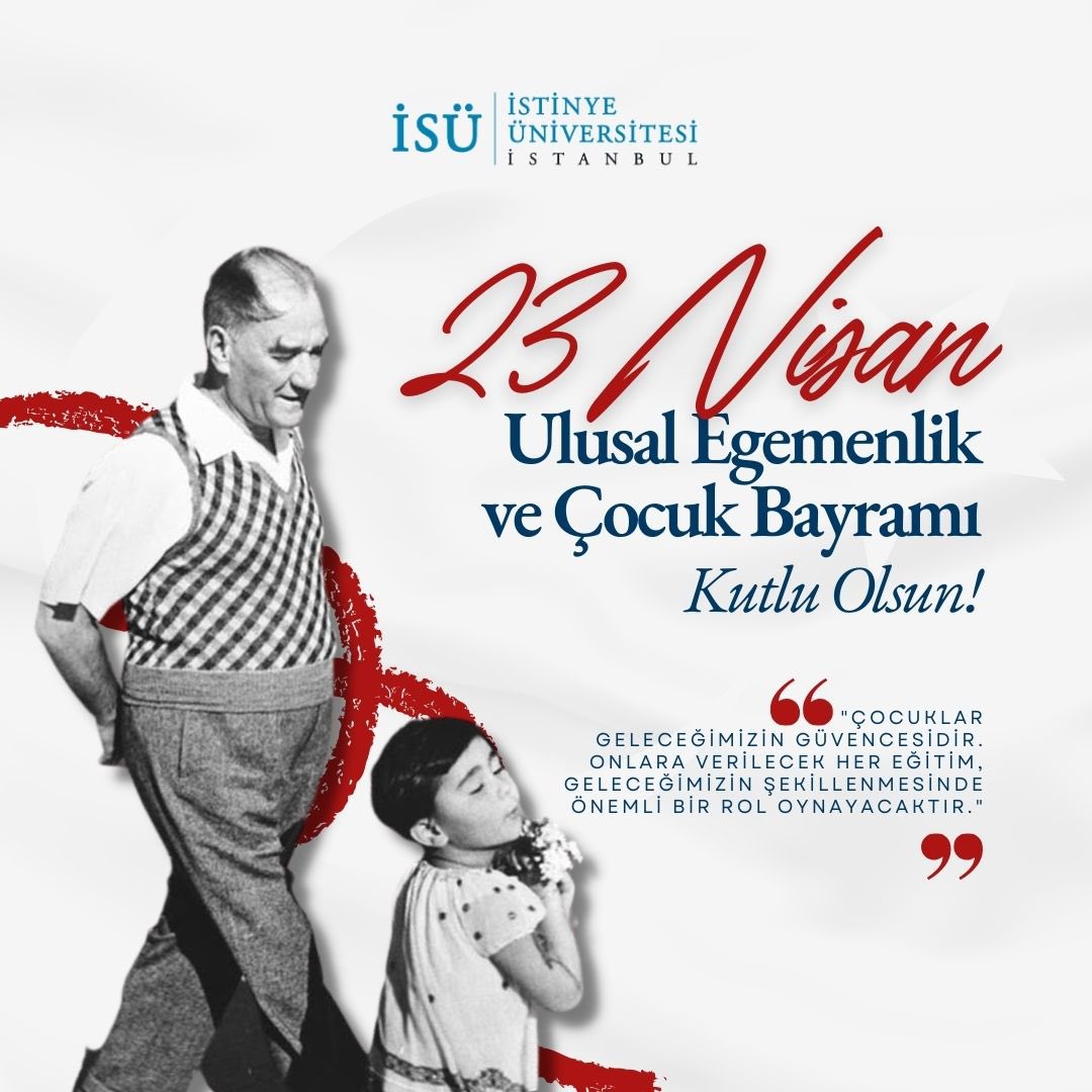 Bugün 23 Nisan Ulusal Egemenlik ve Çocuk Bayramı! Egemenliğimizin sembolü Türkiye Büyük Millet Meclisi’nin öneminin vurgulandığı bu çok özel günde, başta çocuklarımızın olmak üzere herkesin bayramını en içten dileklerimizle kutluyoruz. #23nisan #UlusalEgemenlikveÇocukBayramı #İSU