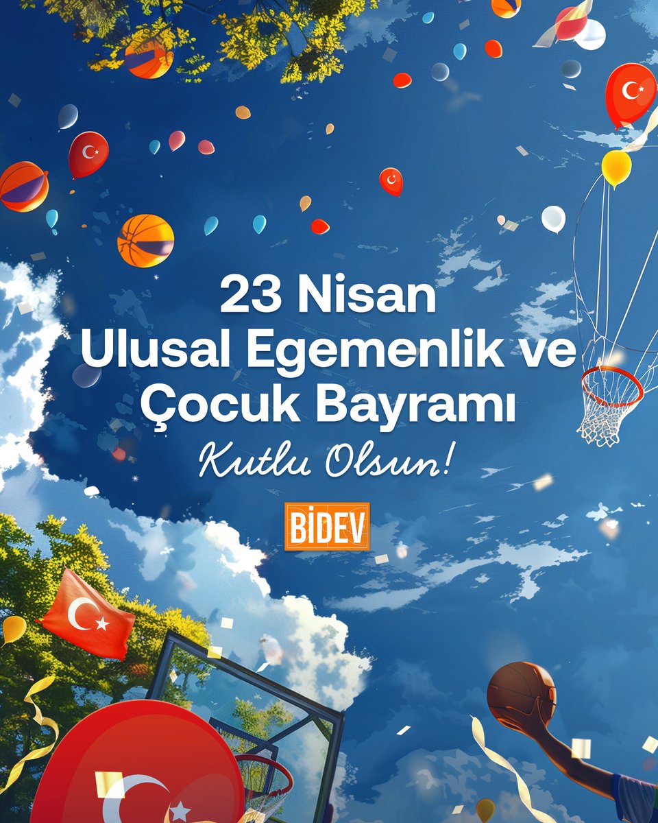 Ulu Önderimiz Gazi Mustafa Kemal Atatürk’ün geleceğimiz olan tüm dünya çocuklarına armağan ettiği 23 Nisan Ulusal Egemenlik ve Çocuk Bayramımız kutlu olsun! 🇹🇷🎈🎊