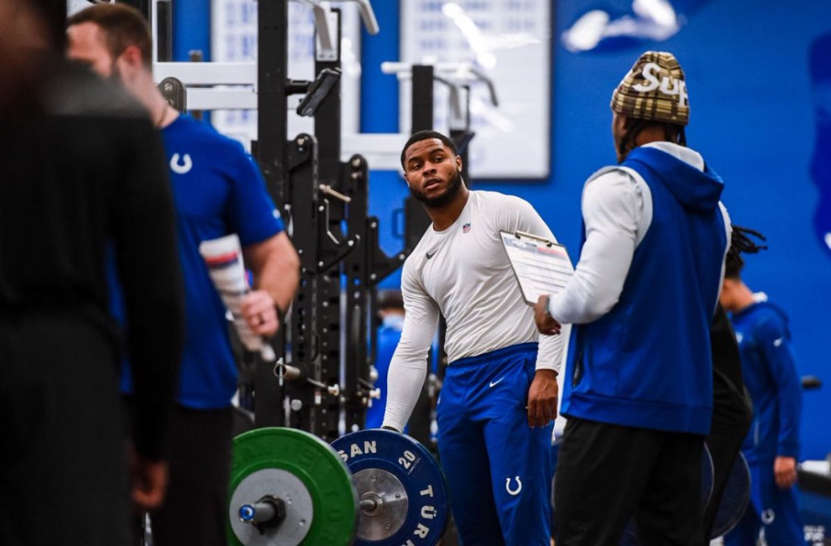#36 Kendell Brooks apart of the latest batch of Colts workout photos! LETS GO @4thQtrKB