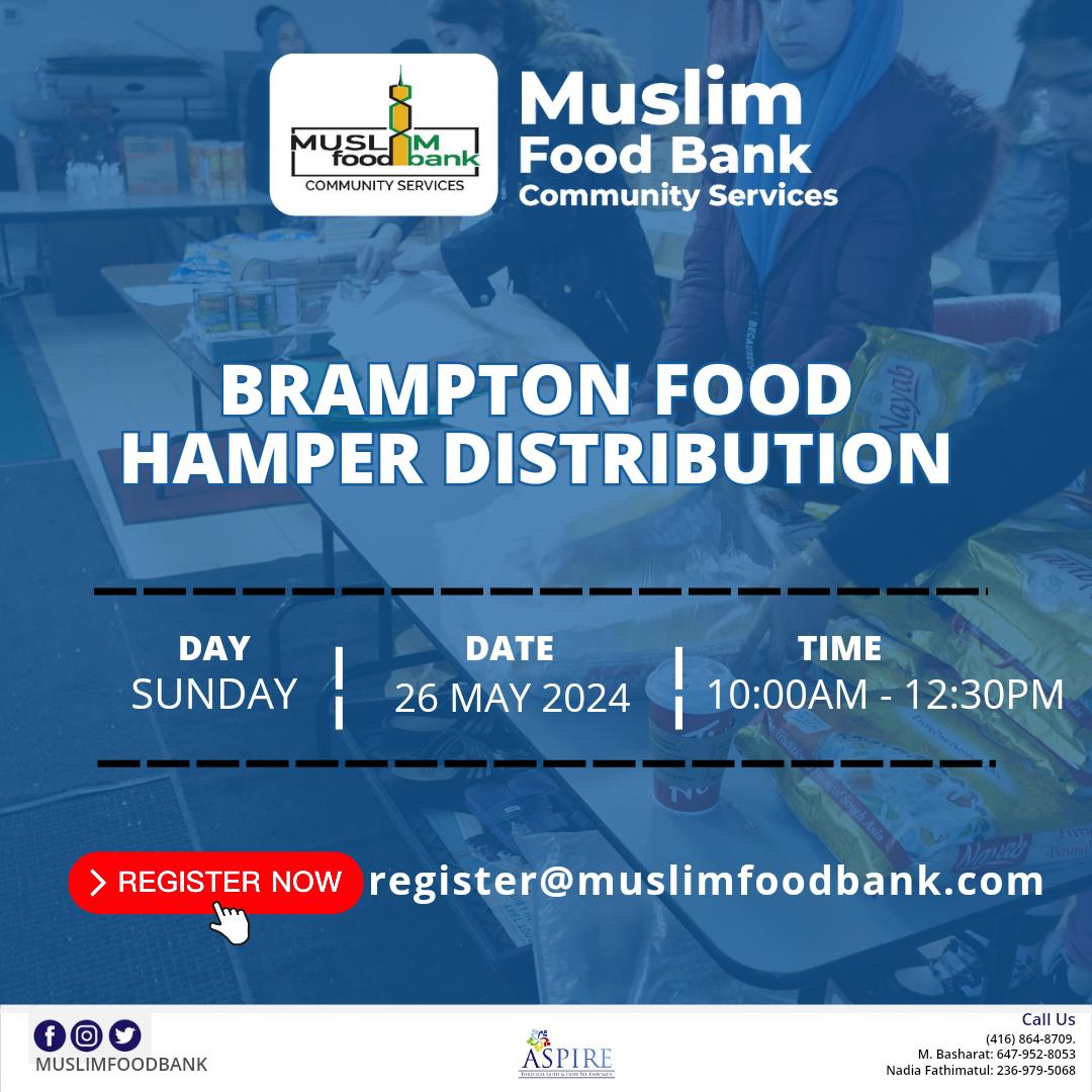 To Donate & Support,
e transfer to : accounting@muslimfoodbank.com
or visit : muslimfoodbank.com

#halalfood #islam #musim #foodbank #foodsupport #foodhelp #communityservices #muslimcommunity #muslimsincanada