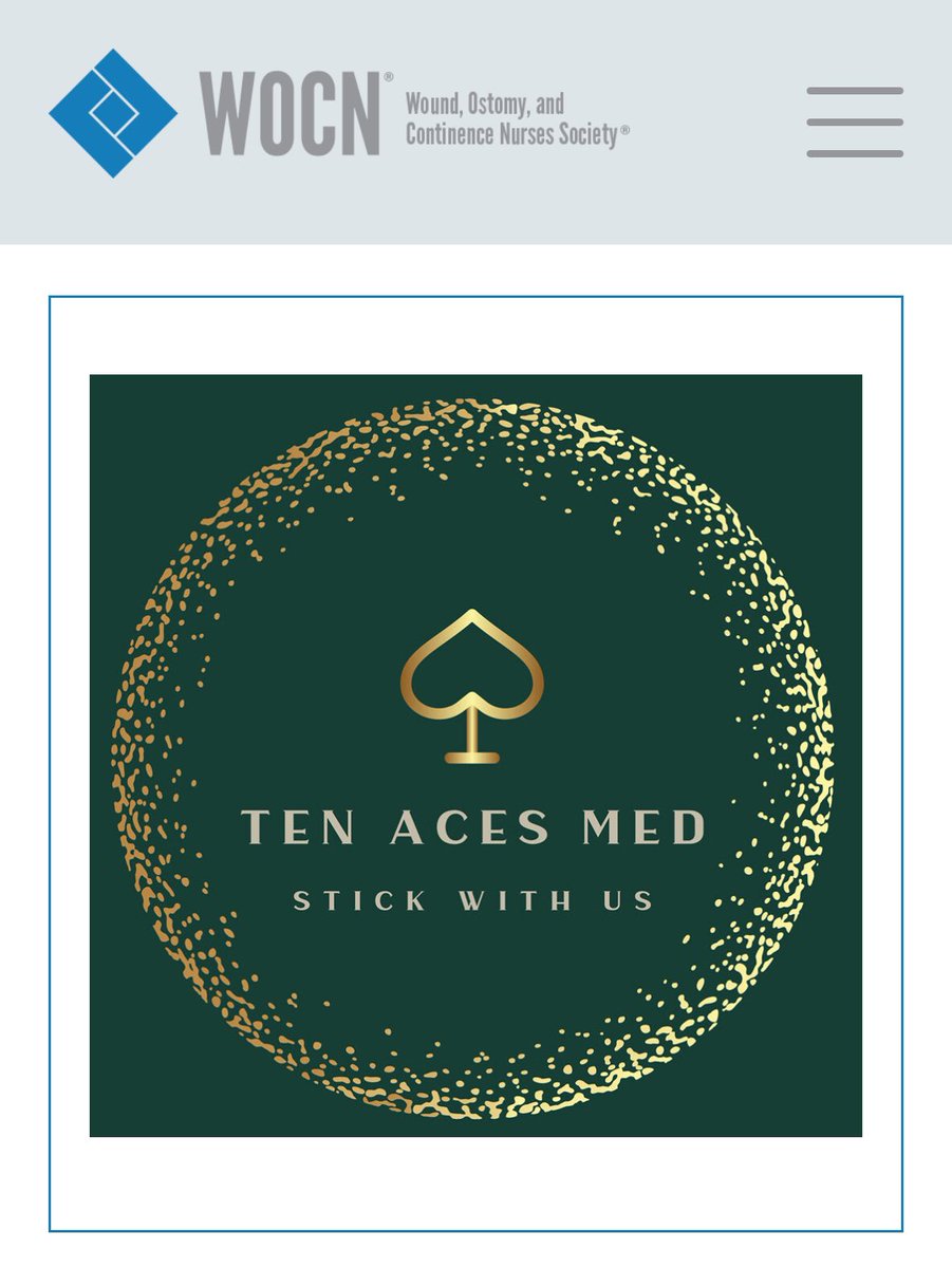 We're thrilled to announce that Ten Aces Med is now a proud corporate member of @WOCNSociety ! Our mission to empower confidence and transform lives aligns perfectly with WOCN's commitment to excellence in wound, ostomy, and continence care. Together, we're making a difference!