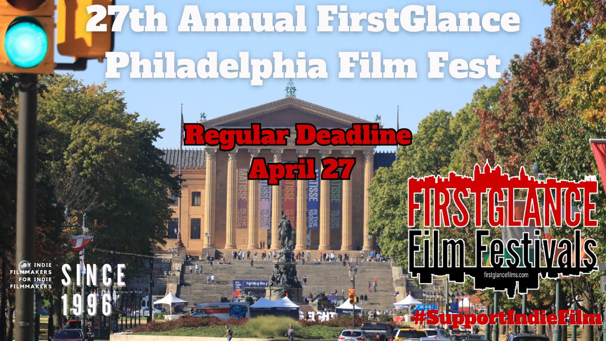 5 days to Regular Deadline! 
27th @FirstGlanceFilm #Philly #FilmFestival 
#horror #scifi #comedy #drama
Everything #Indie! 
#Philadelphia's #Independent #FilmFest since 1996! Submit- bit.ly/FGFFCFE 
#SupportIndieFilm #FGPA27 #filmmakers