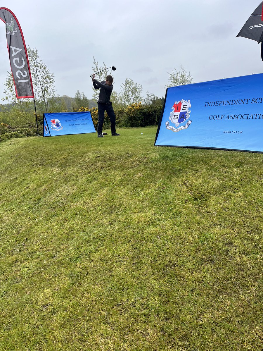 GolfWorksop's tweet photo. A wet day for the @isga National finals @ The Players Cub.

Whilst sitting in 7th after today, 5 behind the leaders going into tomorrow’s final round, with it all to play for.

Will’s 73, was t3 best rnd of the day! 

Good luck tomorrow boys. 
@WorksopHead @schoolsgolf https://t.co/7MfH6nEmms