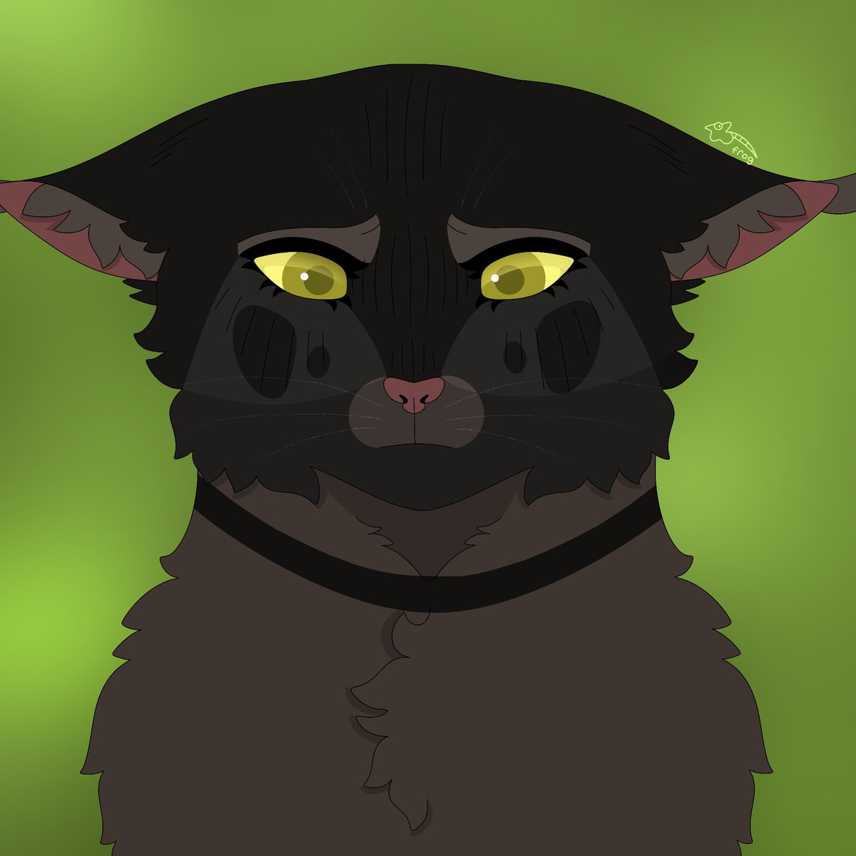 FrogEatsIt's tweet photo. Here is Leopardfoot! Let me know if there’s a warrior cat that you want me to draw! #warriorcats #fanart #leopardfoot https://t.co/kAr8NxXp2a
