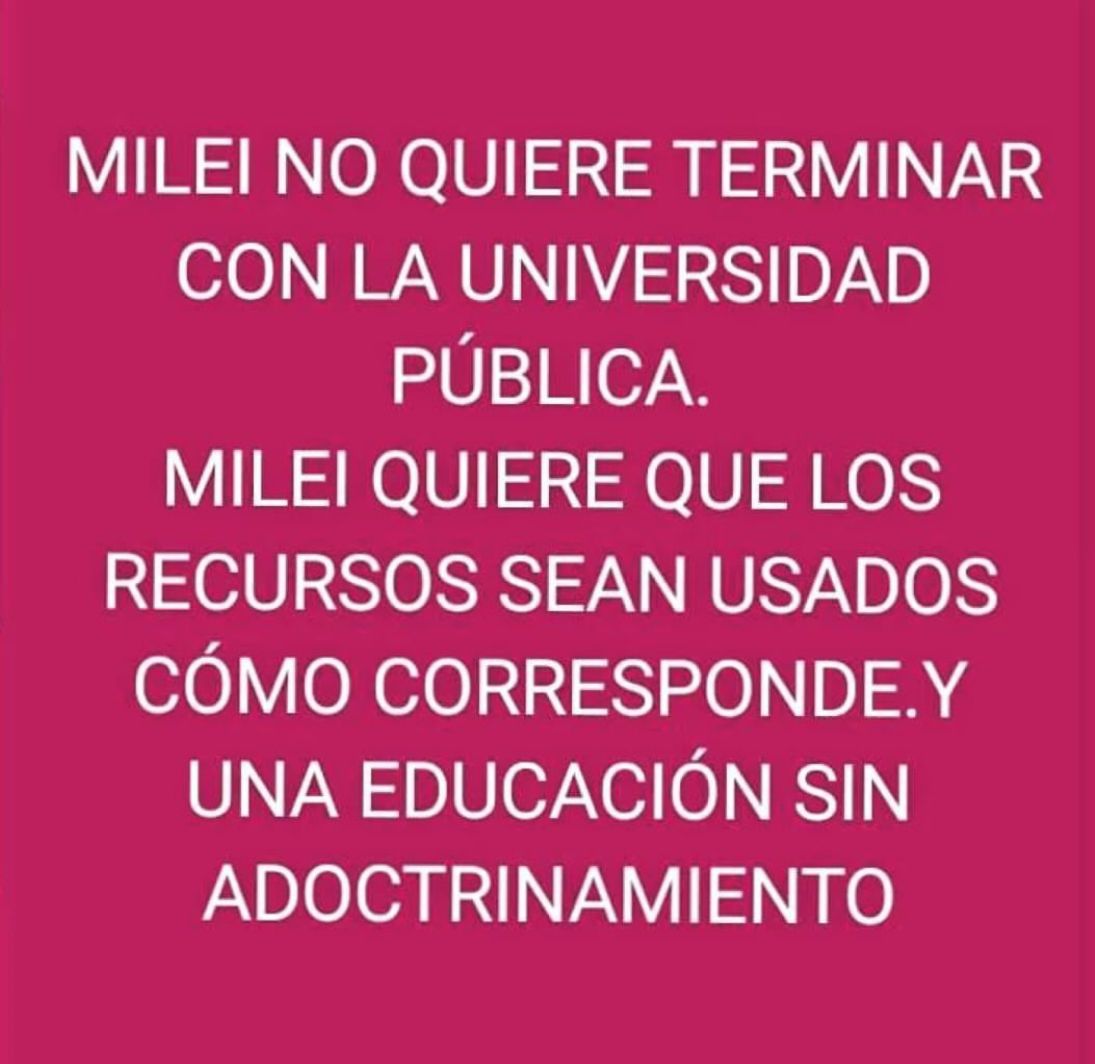 Basta de relatos k. 
Basta de Robos k
Se les terminan los negocios por eso están enojados 
#MileiEsGarantiaDeDemocracia