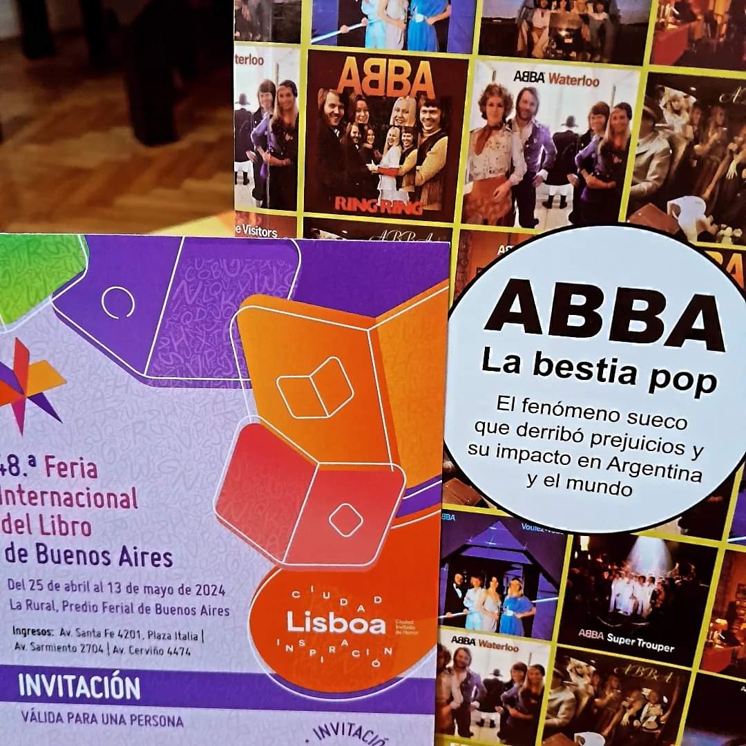 TVYMSEspectcul1's tweet photo. Compartimos:
"#ABBA, LA BESTIA POP" estará una vez más presente en la #FeriaInternacionaldelLibro de #BuenosAires, 25 de abril al 13 de mayo en el stand 1123 de editorial #Dunken Pabellón verde, en La Rural
@editorial.dunken
@sebastian.editorial.dunken
@ferialibroba #abba #book https://t.co/MSmCA5Werv