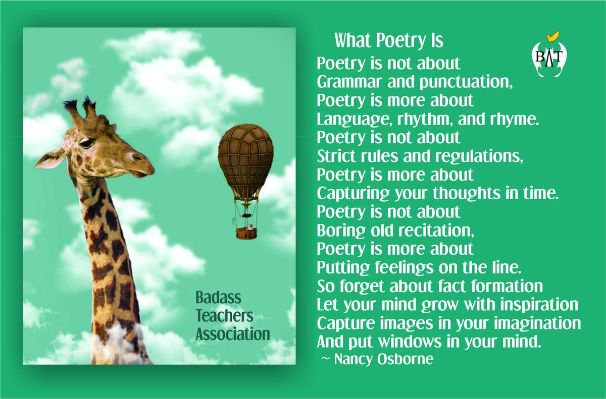 April is #PoetryMonth #TBATs #SupportPublicSchools #SupportYourLocalLibrary #FreePeopleReadFreely #Imagination #FreedomToRead