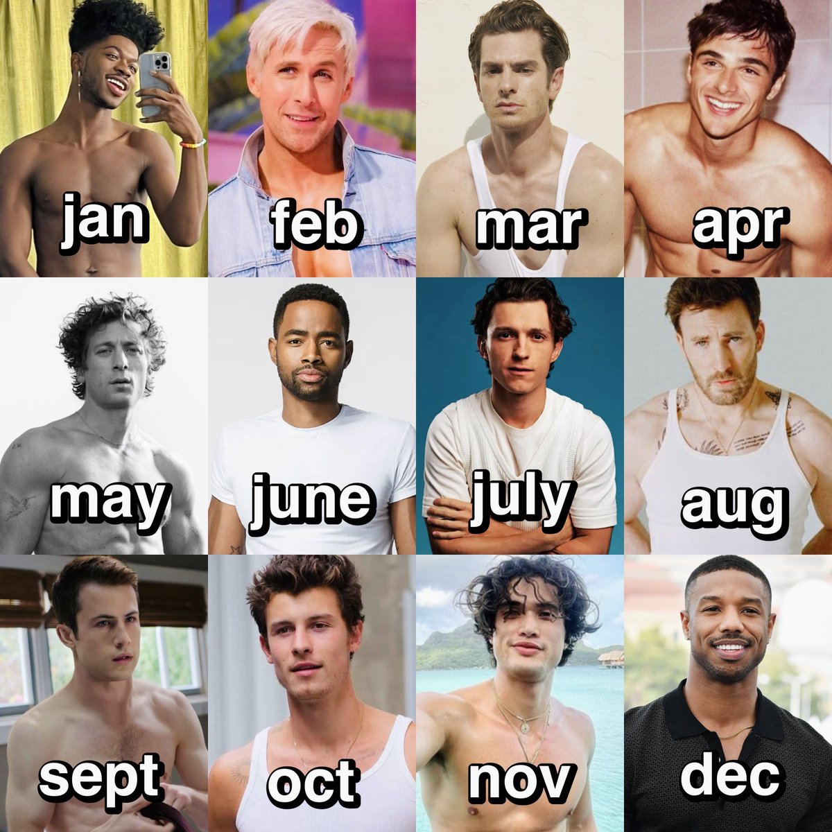 fuck, marry, or ignore the man in your birth month😭