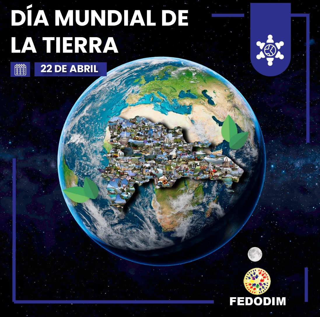 “🌍 Hoy celebramos el 𝘿í𝙖 𝙈𝙪𝙣𝙙𝙞𝙖𝙡 𝙙𝙚 𝙡𝙖 𝙏𝙞𝙚𝙧𝙧𝙖,, un recordatorio para honrar nuestro planeta y trabajar juntos por su conservación. Desde cada distrito municipal, podemos contribuir a un futuro más verde y sostenible. #DíaDeLaTierra #Sostenibilidad #FEDODIM 🌱”