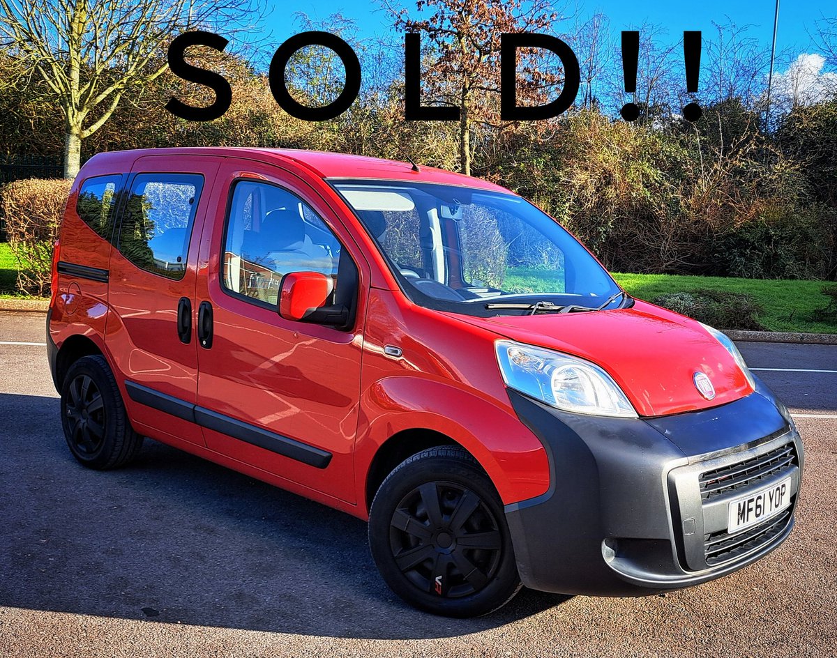 This brilliant and spacious Fiat Qubo has just been sold to a lovely couple who travelled all the way from Devon. Hopefully their local postie doesn't mistake it for his own vehicle....