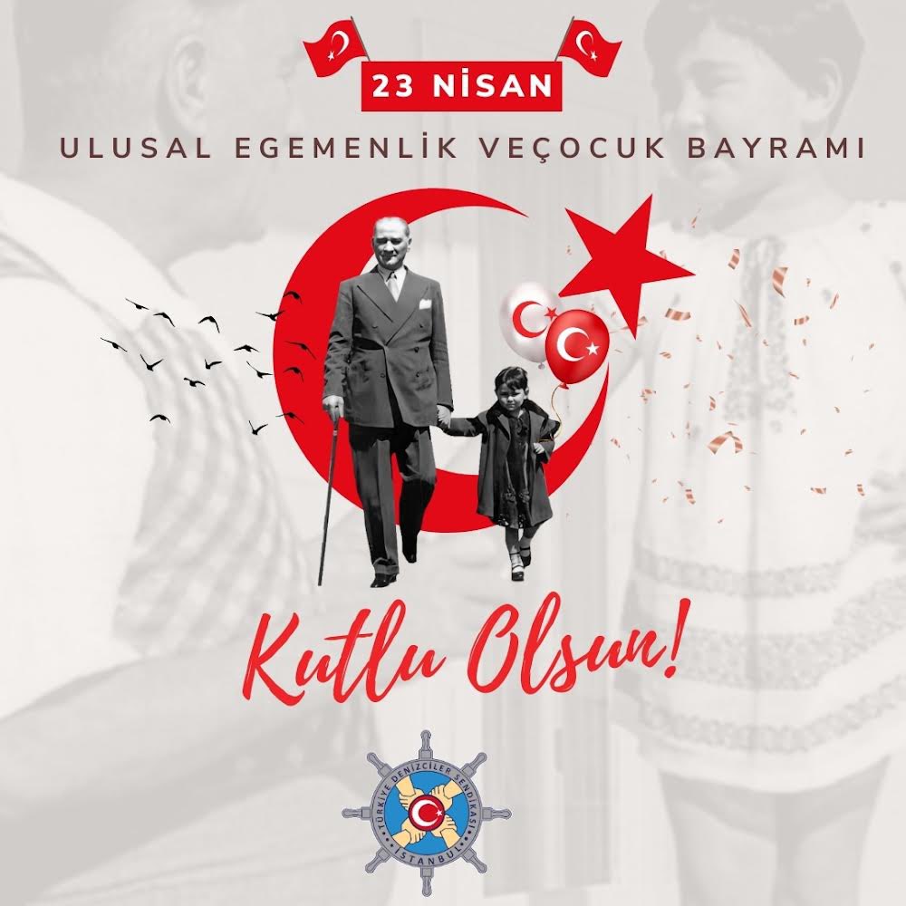 23 Nisan Ulusal Egemenlik ve Çocuk Bayramı'nı kutluyoruz! 23 Nisan 1920'de Türkiye Büyük Millet Meclisi'nin açılmasıyla milletimiz kendi kaderini çizerek bağımsızlığını tüm dünyaya ilan etmiştir. Türkiye Büyük Millet Meclisimizin kurucusu Gazi Mustafa Kemal Atatürk ve aziz