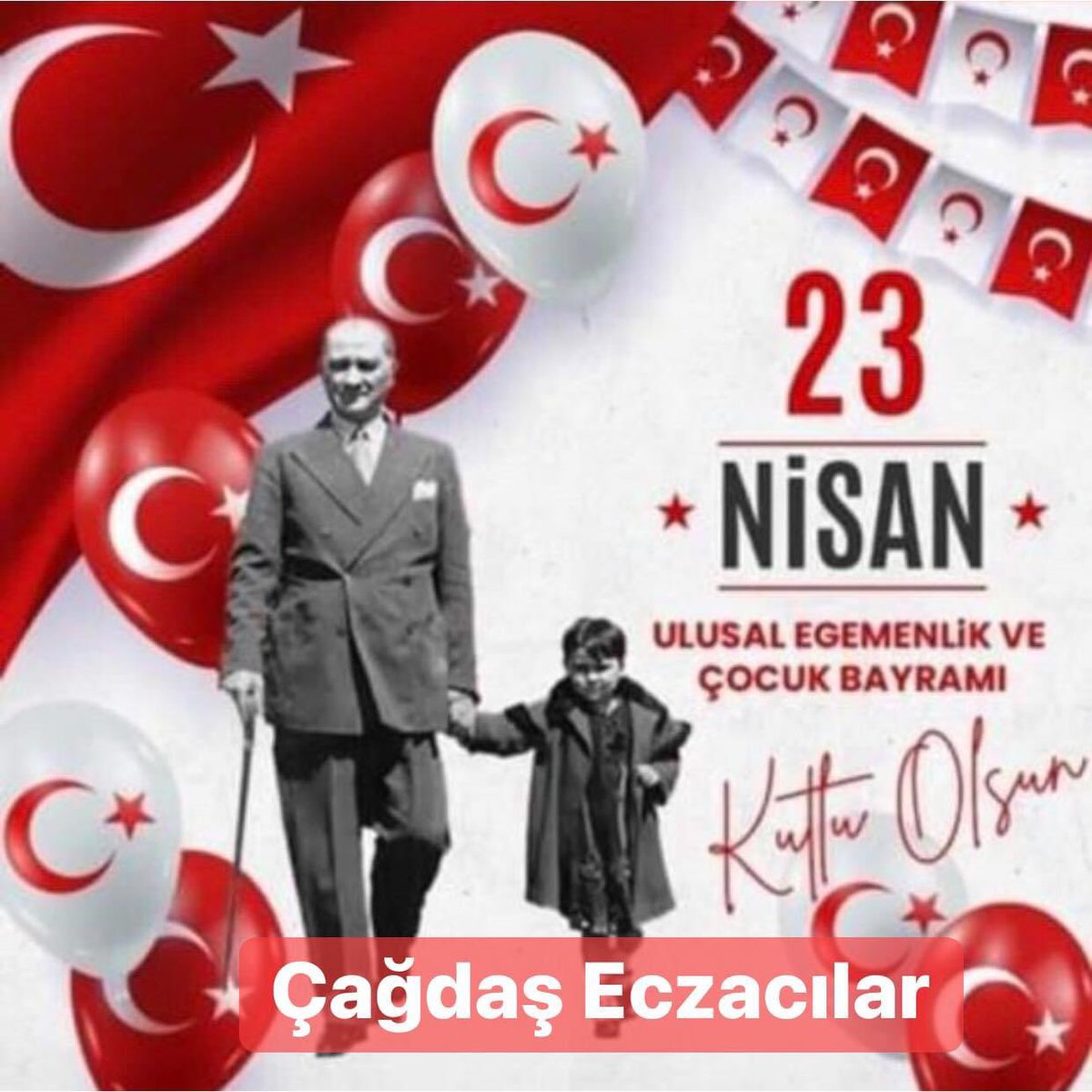 23 NİSAN ULUSAL EGEMENLİK VE ÇOCUK BAYRAMIMIZ KUTLU OLSUN

TBMM’nin açılışı, milletimizin bağımsızlık mücadelesine ışık tutmuştur.
Bizler Atatürk’ün bu mirasına sahip çıkmaya devam edeceğiz.
“Hâkimiyet Kayıtsız Şartsız Milletindir”

Çağdaş Eczacılar
Ecz. Umut Barış Karacan