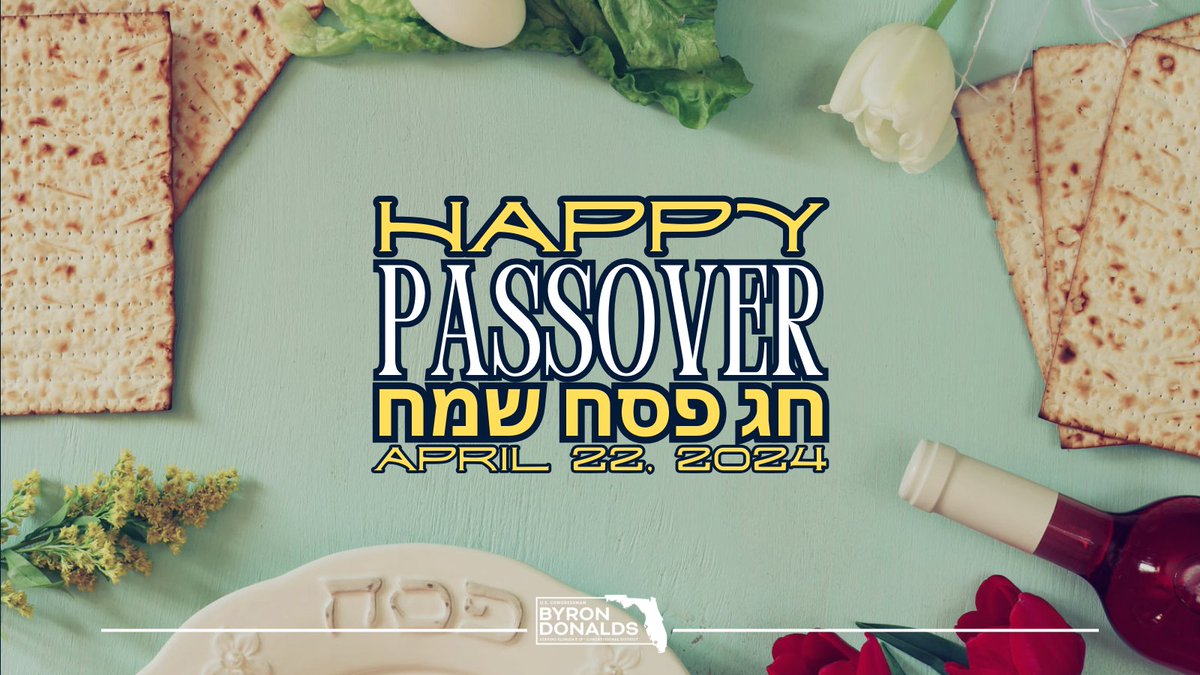 Wishing a happy Passover to our Jewish neighbors across Southwest Florida, the Sunshine State, & the nation! Chag Pesach Sameach.