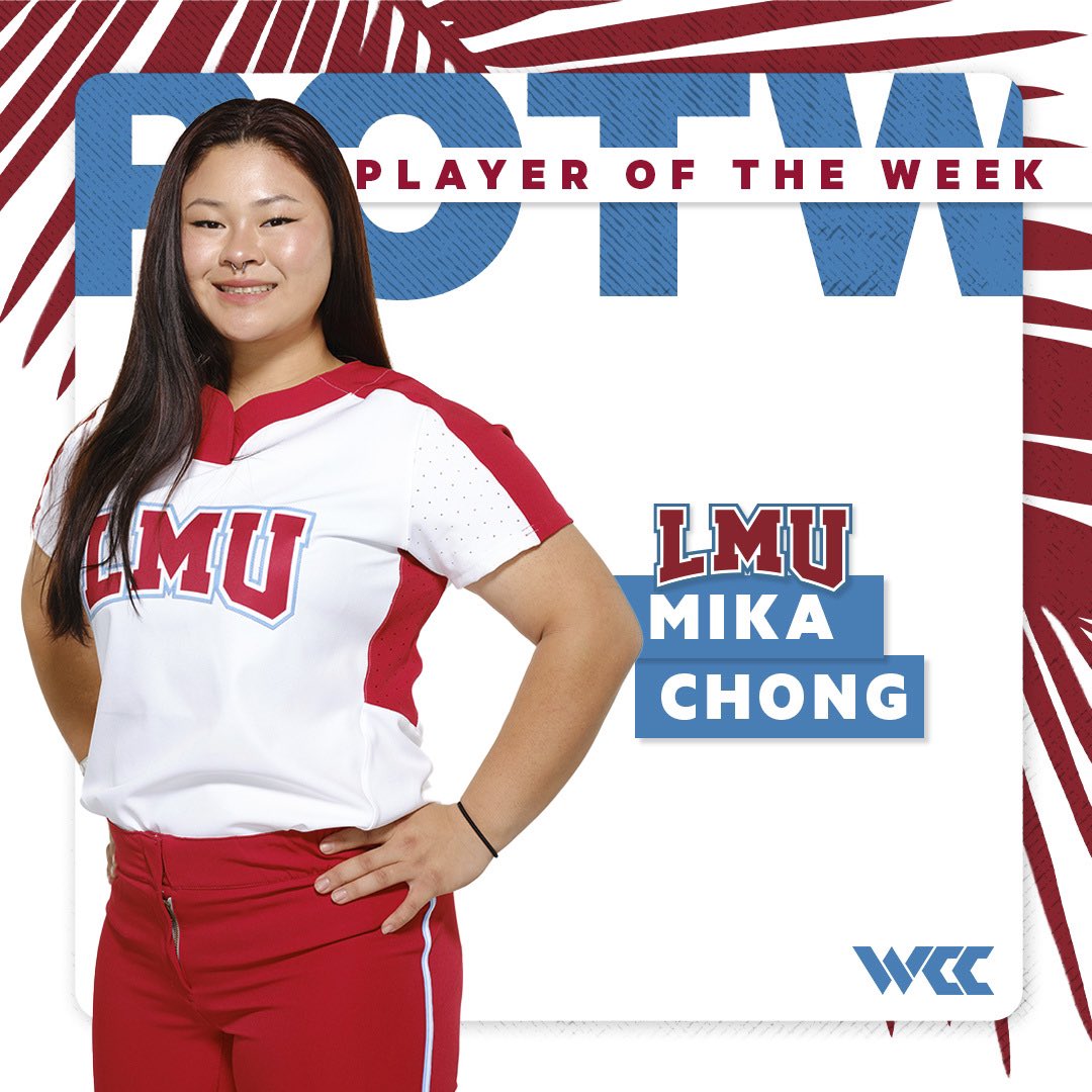 Congratulations to Mika Chong on another @WCCsports POW win! 🦁🎉 #RestoreTheRoar