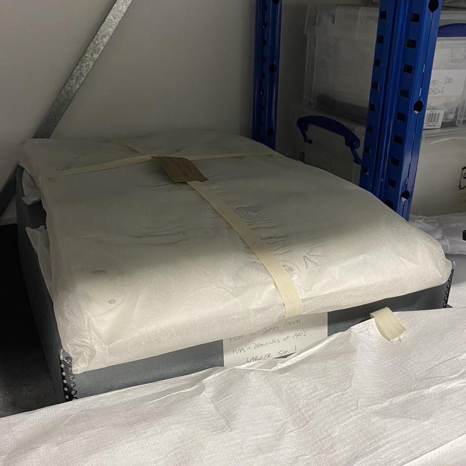 FunkyPlaid's tweet photo. Incredible bequeathal from Christopher Duffy to the @N_T_S Culloden archive. Here's hoping that they make it available for students and researchers to consult upon appointment when visiting the property. (pics via NTS Culloden’s FB/Insta posts) https://t.co/CQ3xapWClD