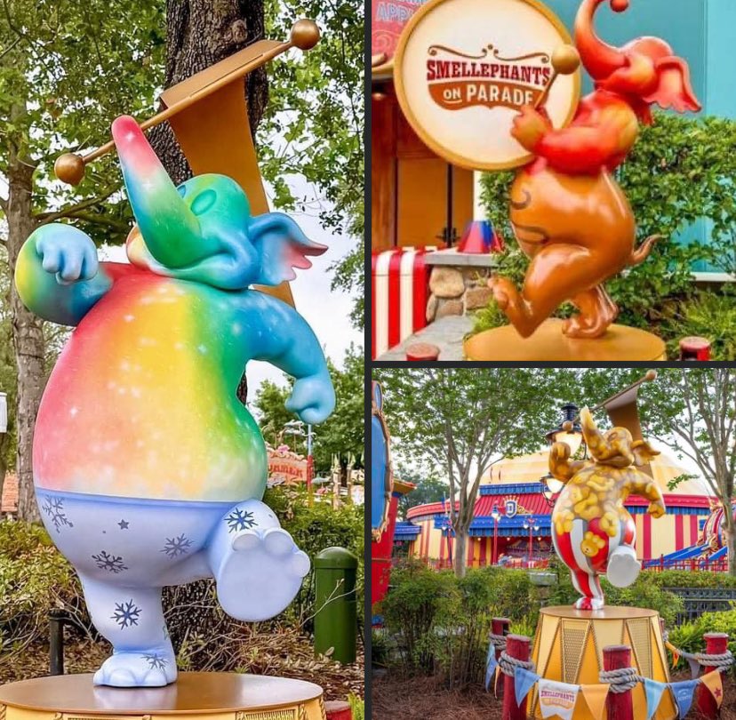 Yay! 2️⃣ more Smellephants on Parade have marched their way into Storybook Circus at Magic Kingdom!👃 🐘 

The 1st one represents a Snowcone & the 2nd is inspired by a Caramel Apple 🍎 …👇🏻

#smellephantsonparade