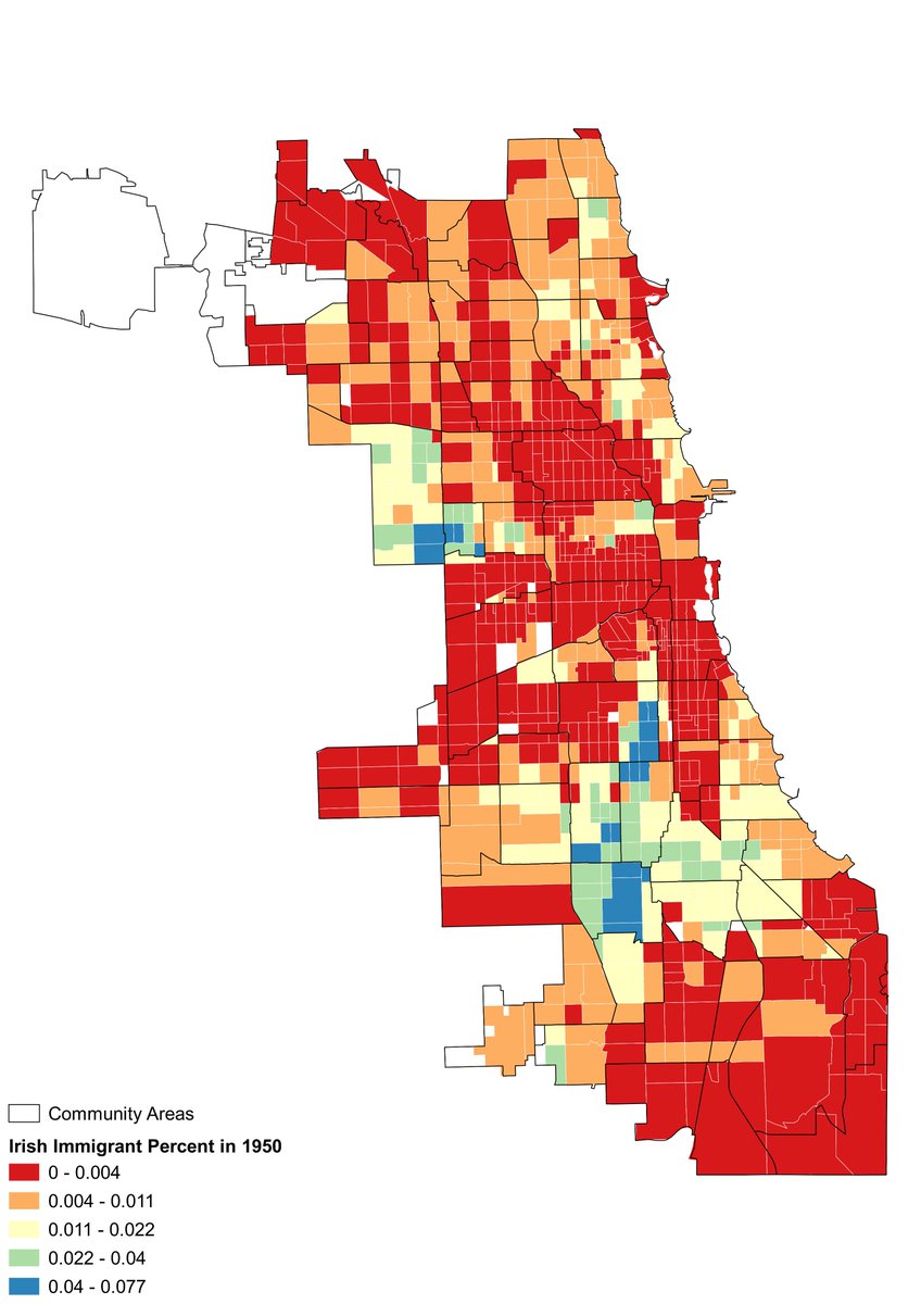 Chicago Irish immigrant population in 1950