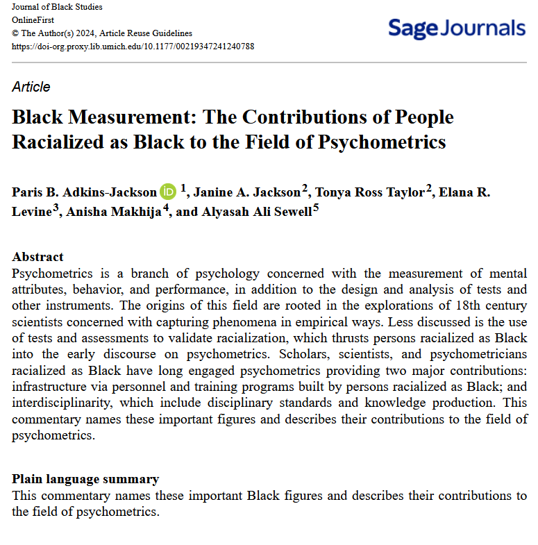 Important paper.... We appreciate the acknowledgement.  @pbaJackson @aasewell @doc_thoughts @RyonCobb @SeatonEleanor @rianaelyse @ProfBernadineW @TrustGoodwill @ManlyEpic @beyoung40 @SandyDarity @DarrickHamilton @DrDMGriffith @plouie01 @DavidJPate @RCGD_ISR @learothawms