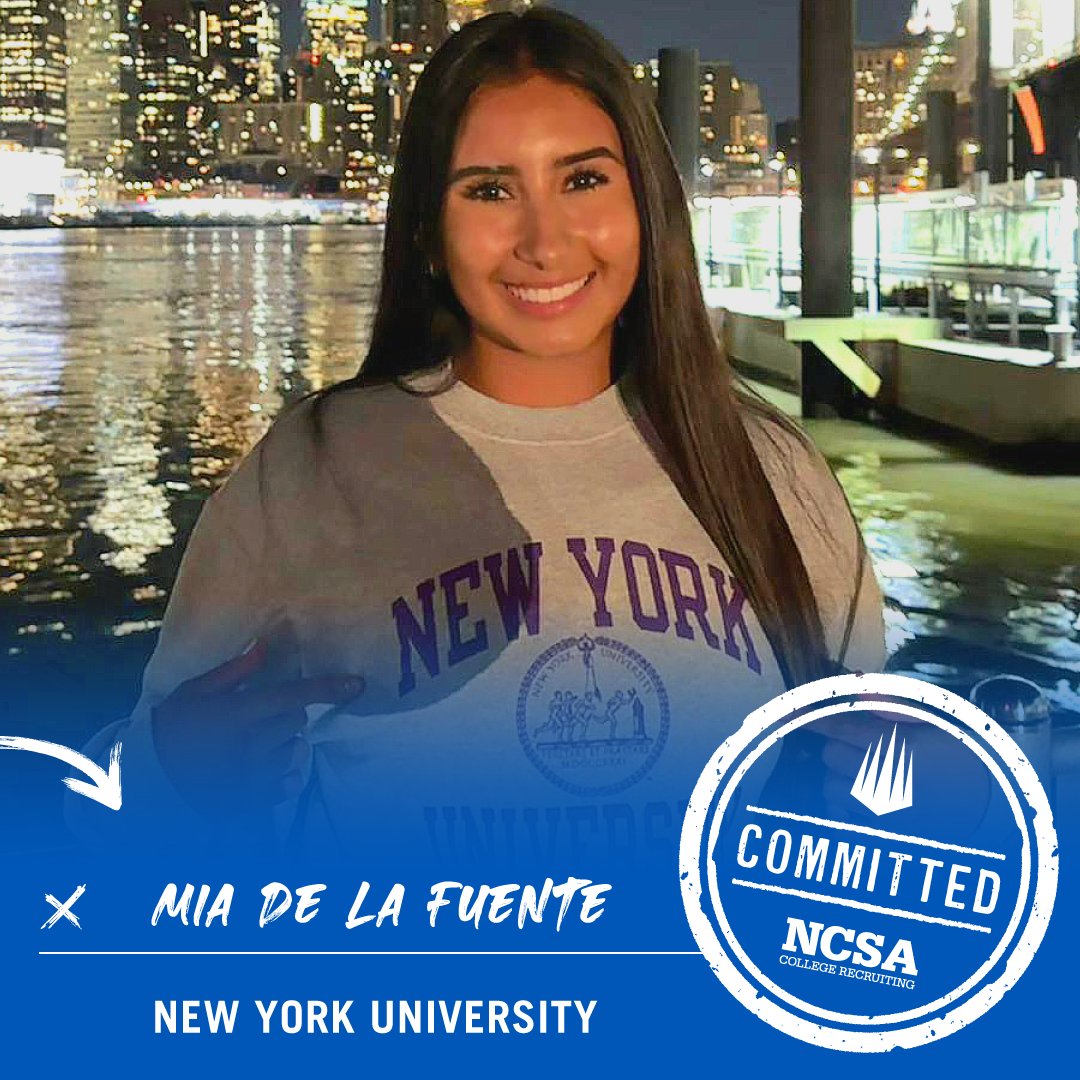 🚨🚨🚨🚨 Congrats to Mia on her Commitment to New York University!!