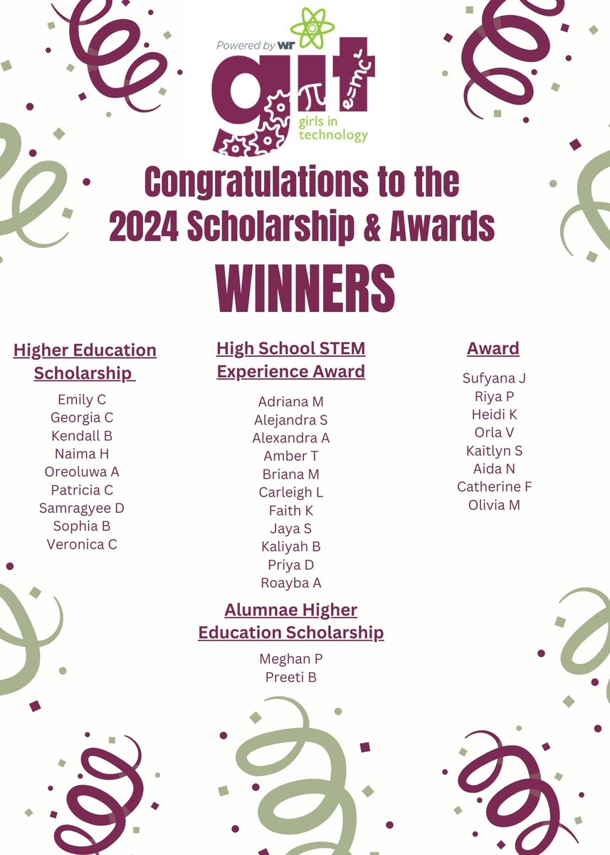 🎓🌟 Huge congrats to all the scholarship and award winners! 🏆 Your dedication and hard work have truly paid off. Keep inspiring us with your achievements! 🌟🎓 #Scholarship #Awards #Congratulations #girlsintechnology