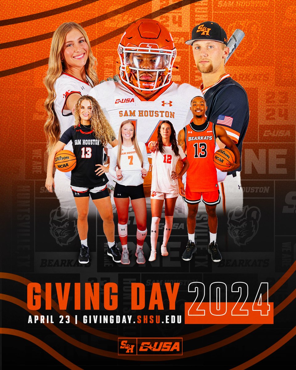 Tuesday, April 23rd, is Sam Houston's First Annual Giving Day! Our program has a goal to raise $500! Tomorrow, click the link. : givingday.shsu.edu 

1. Select Athletics
2. Choose Women's Basketball Enrichment Fund
3. Enter Amount 

#SHSUGivingDay #SHSUGiving #BearkatsGive