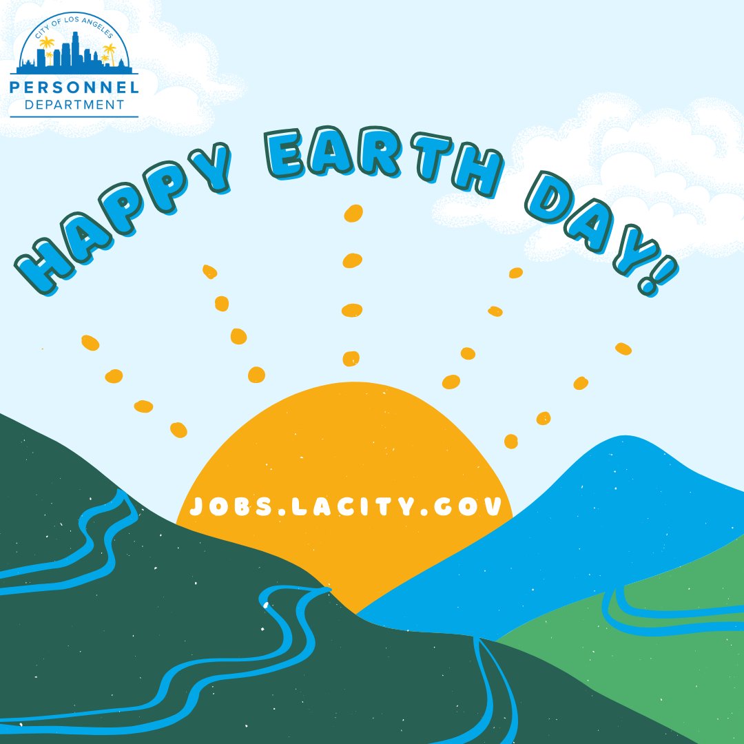 🌎 Happy Earth Day! Many City departments offer a variety of jobs that help to reduce waste and promote conservation efforts! Don’t be-leaf us? Visit jobs.lacity.gov for more information on how to do your part. 🌱 #CareersStartHere #WorkLivePlayInLA #BestJobEVER