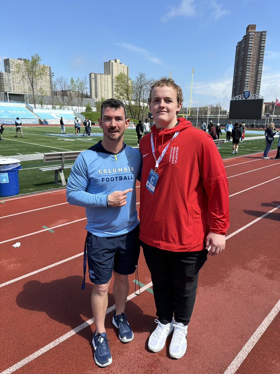 willnix06's tweet photo. Grateful for the opportunity to attend Columbia’s spring game in NY. Thanks to @CoachAmsler, @Coach_Poppe, and @Coach_Skjold for the fantastic visit!
F.I.G.H.T. 

 @CULionsFB @CUFBrecruiting @bhsredhawks @CoachManion_  @sparady22 @coachjrwalker @jackwmcdaniels https://t.co/REr5mKBDCT