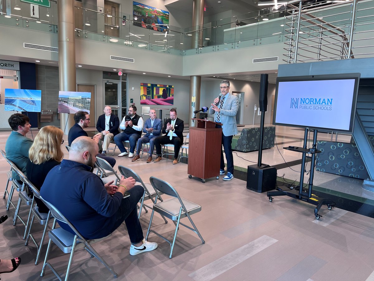 No better day than #EarthDay to unveil our new 488-panel solar power plant at Norman North High School. The project will offset 100% of NNHS' energy freeing up dollars to invest back into the classroom! Read more here: bit.ly/3JPFKxD #NPSProud #NPSGoodThings