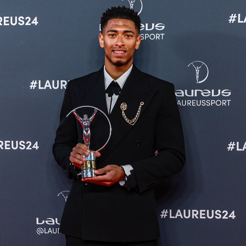 Jude Bellingham won the @LaureusSport World Breakthrough of the Year Award.

If not for Madrid's PR, Messi would have found a way to rob him too. 😭

#Laureus24