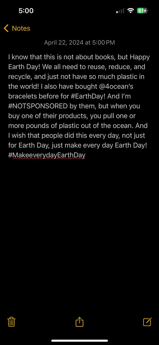 @4ocean #EarthDay #NOTSPONSORED #MakeeverydayEarthDay
