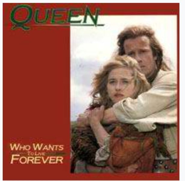@EleriSion @BBCRadioWales Who Wants To Live Forever by Queen from the film Highlander.