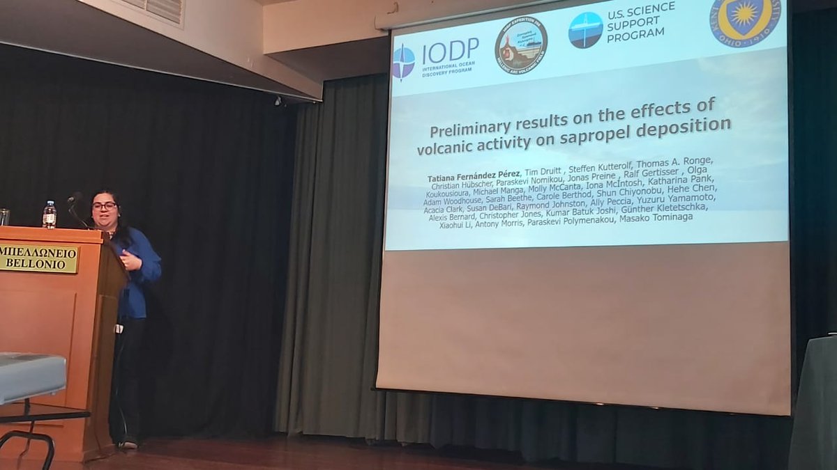 Lab member and PhD candidate Tatiana Fernandez Perez (@tatzfernandez) is attending the second post-cruise meeting of IODP Expedition 398 in Santorini! @JRSO_IODP