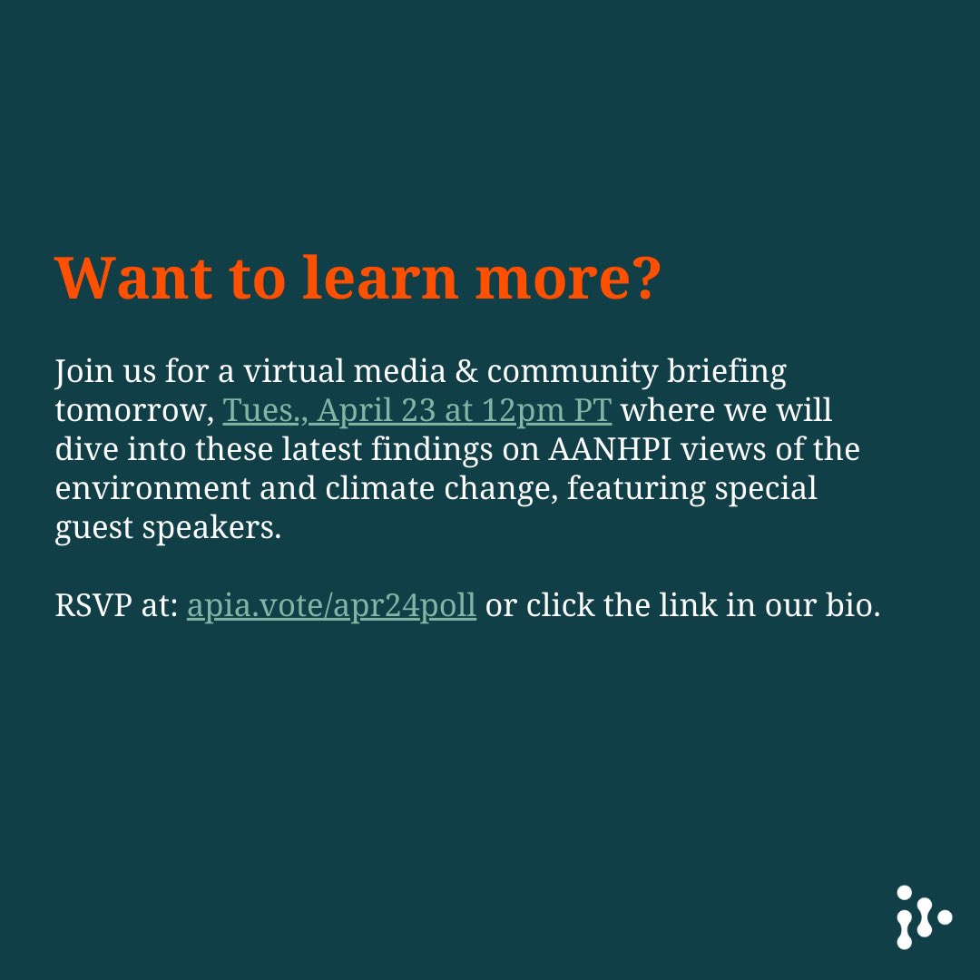 There’s still lots of exciting insights to be had from this new data — we are hosting a webinar on these findings tomorrow at 12pm PT, featuring a number of special guests — Join us tomorrow by RSVPing at apia.vote/apr24poll. See you there!