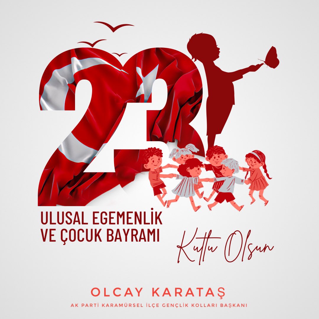 İçinizdeki çocuğun hep yaşaması dileğiyle...

#23Nisan Ulusal Egemenlik ve Çocuk Bayramı kutlu olsun! 🇹🇷