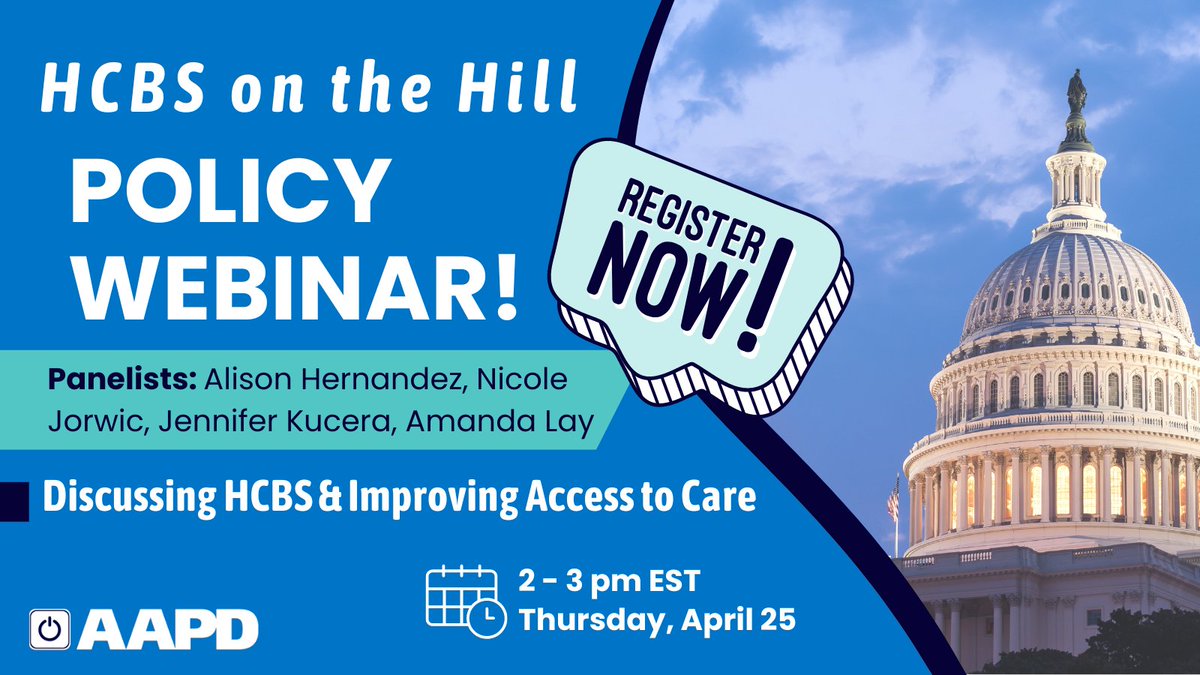 Home- and Community-Based Services help disabled people stay in their homes, not institutions, our #Olmstead civil right. Join our HCBS on the Hill webinar for an expert discussion of how the gov't can meet the need for services. Register: bit.ly/3xREreQ #HCBSCantWait