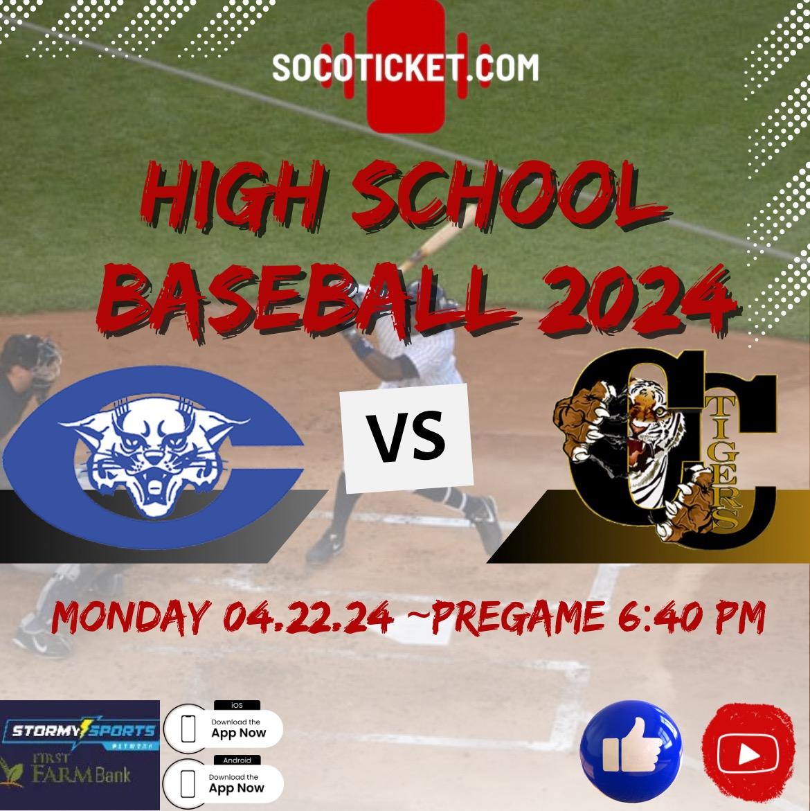 Time fir some High School Baseball ⚾️  socoticket.com
