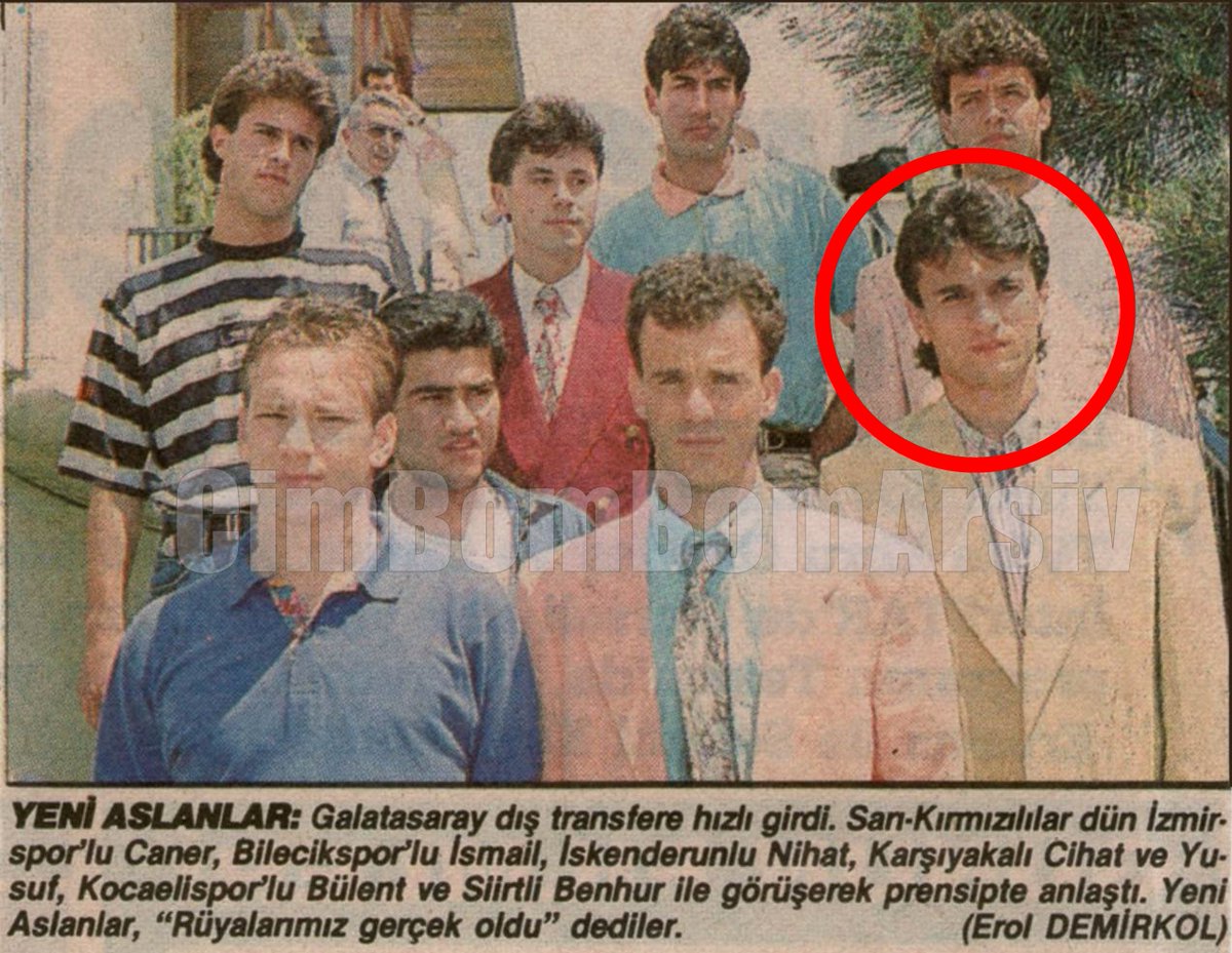 1993 yaz döneminde Galatasaray'a transfer olmak için gelen Bülent Uygun 🙃