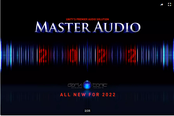 Unityアセットストア「フラッシュディール」開催中！ 「Master Audio 2022: AAA Sound」 $109.99 → $33.00 サウンドを管理する便利アセットの最新版。 assetstore.unity.com/packages/tools… 4/23 23:59まで70%OFF #unity3d #Asset #flashdeals #ad #PR