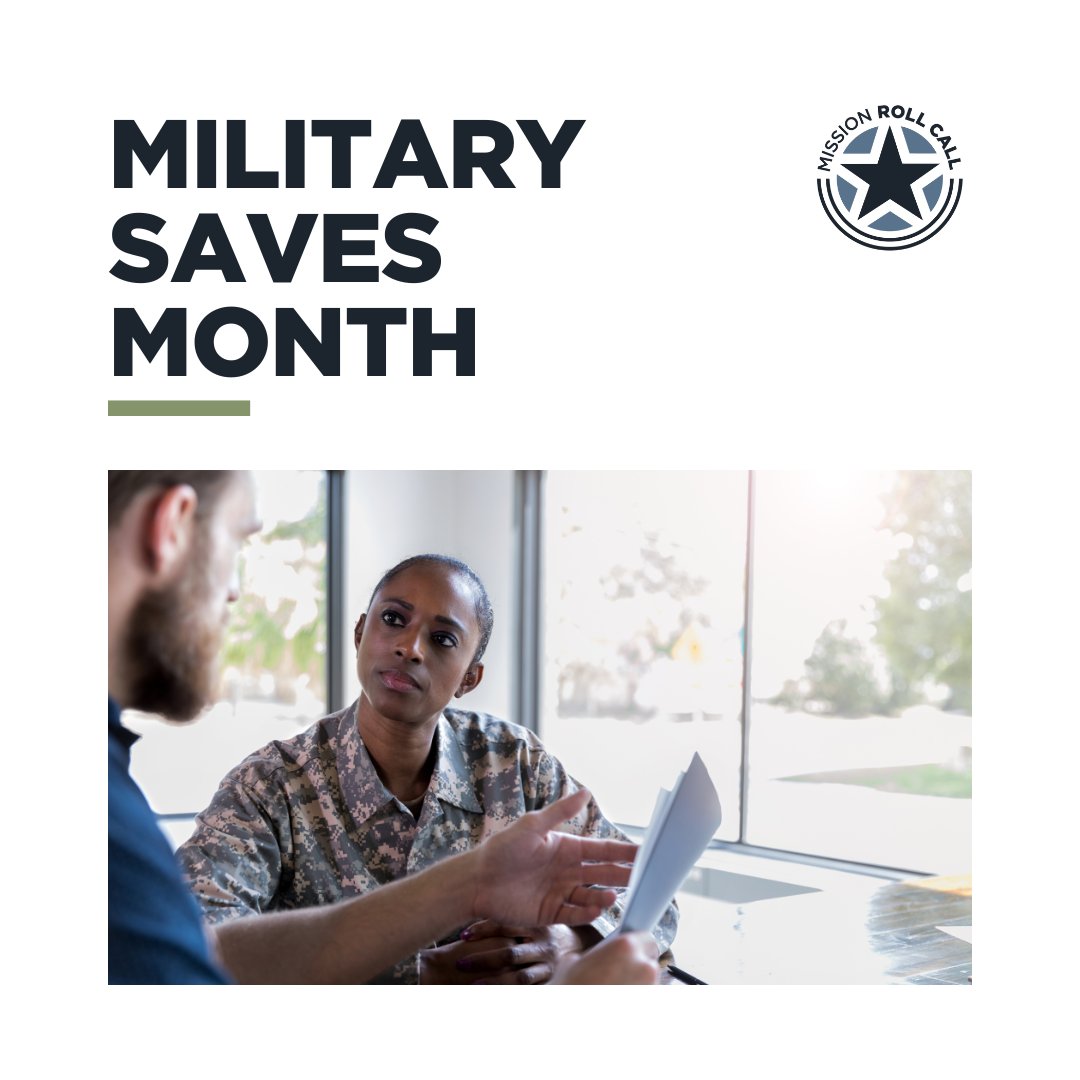Among our top priorities at Mission Roll Call is ensuring a successful transition from the military to civilian life for all those who serve. April is Military Saves Month, encouraging military families to broaden their financial literacy and their savings. #MilitarySavesMonth