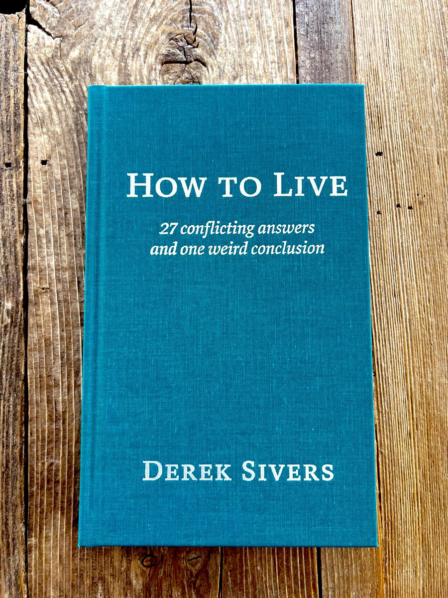 Received my copy of @sivers latest and greatest. 

Super excited to get into it! 

#howtolive #LifeLessons #LifelongLearning