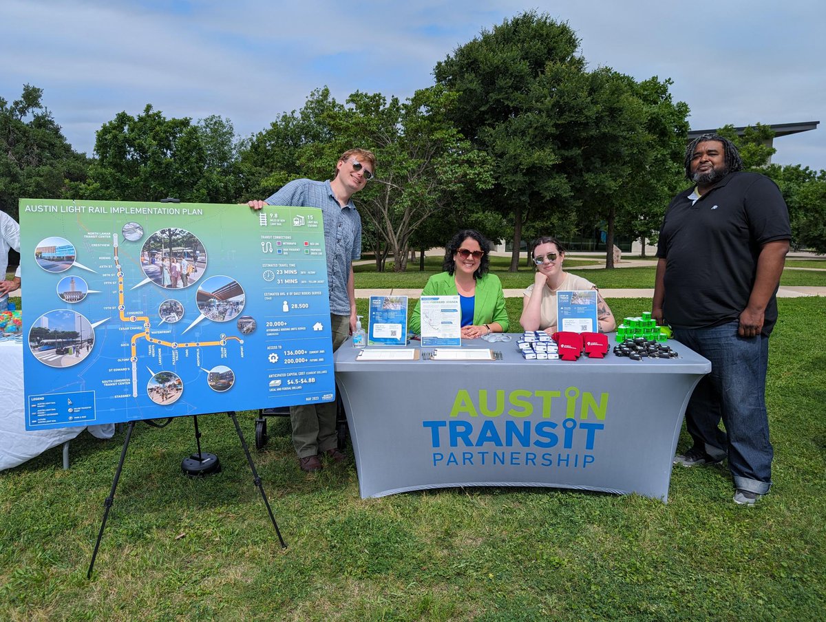 Look for the Austin Light Rail team at Earth Day events this week and learn more about next steps for this all-electric light rail plan. 🌎

4/23: ACC Riverside Campus
4/24: ACC Highland Campus
4/25: University of Texas