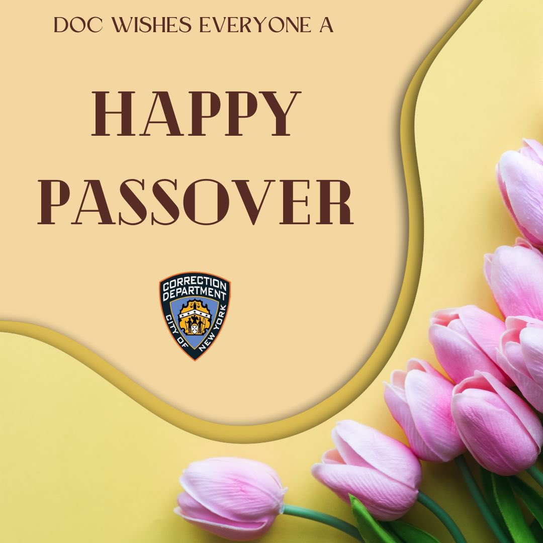 #HappyPassover! #DOC wishes you and your loved ones a blessed celebration.